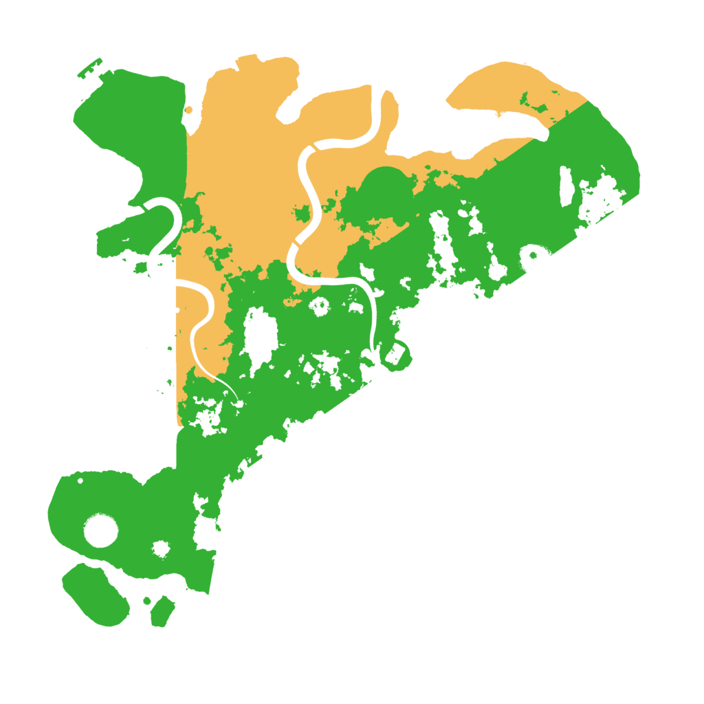 Biome Rust Map: Procedural Map, Size: 3700, Seed: 3855470