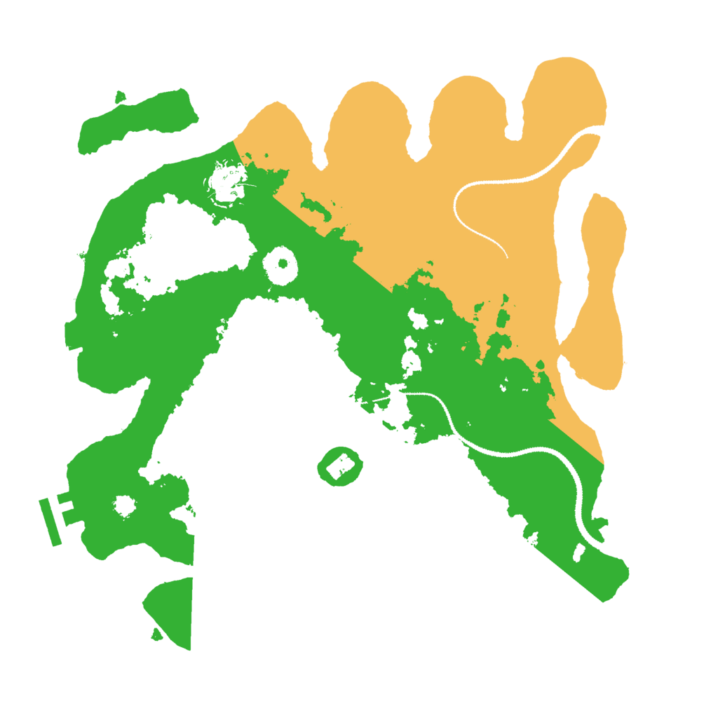 Biome Rust Map: Procedural Map, Size: 3000, Seed: 58799