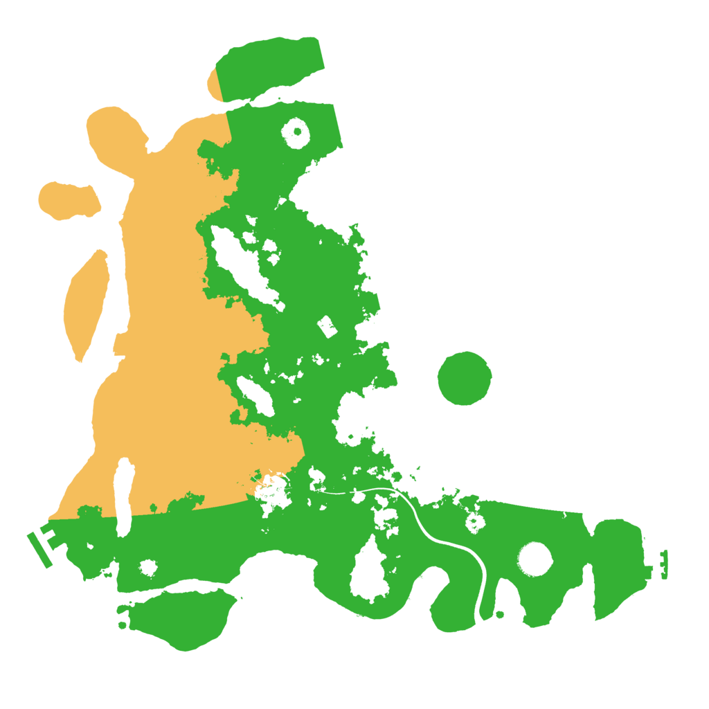 Biome Rust Map: Procedural Map, Size: 3700, Seed: 11793