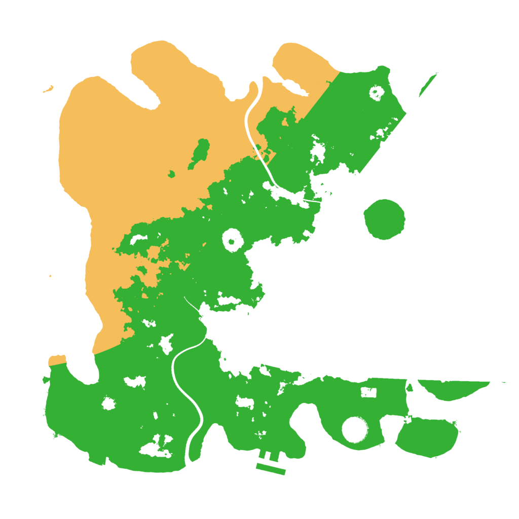 Biome Rust Map: Procedural Map, Size: 3550, Seed: 485722