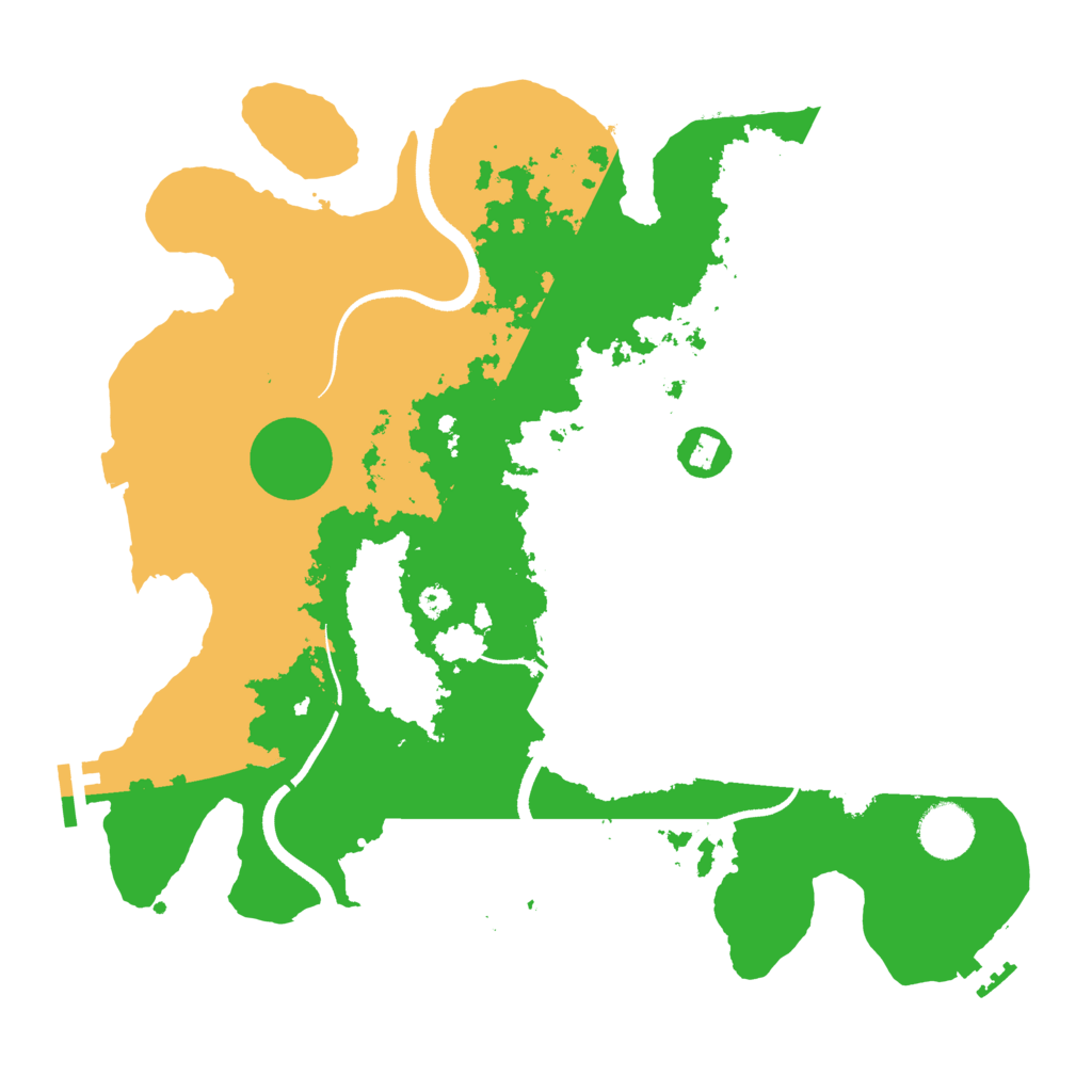 Biome Rust Map: Procedural Map, Size: 3500, Seed: 13272510