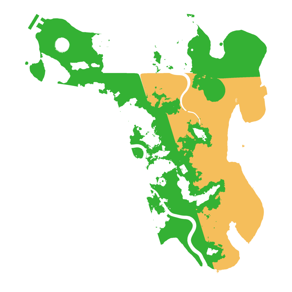 Biome Rust Map: Procedural Map, Size: 3550, Seed: 705283