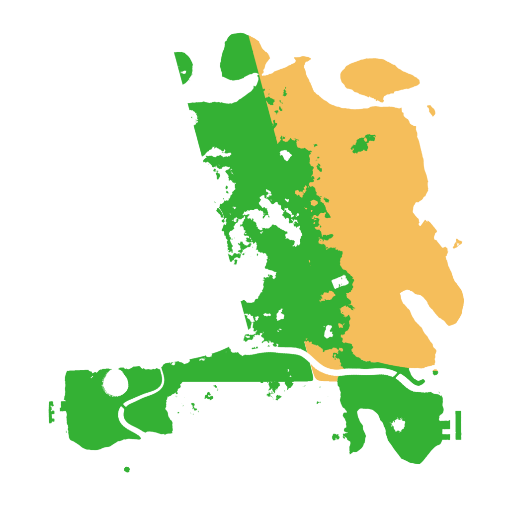 Biome Rust Map: Procedural Map, Size: 3550, Seed: 340354