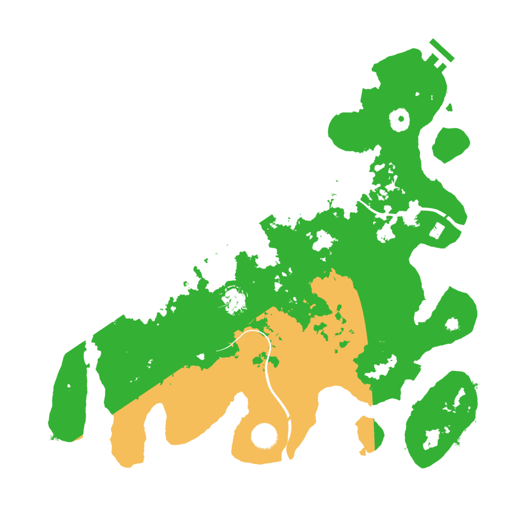Biome Rust Map: Procedural Map, Size: 3500, Seed: 116