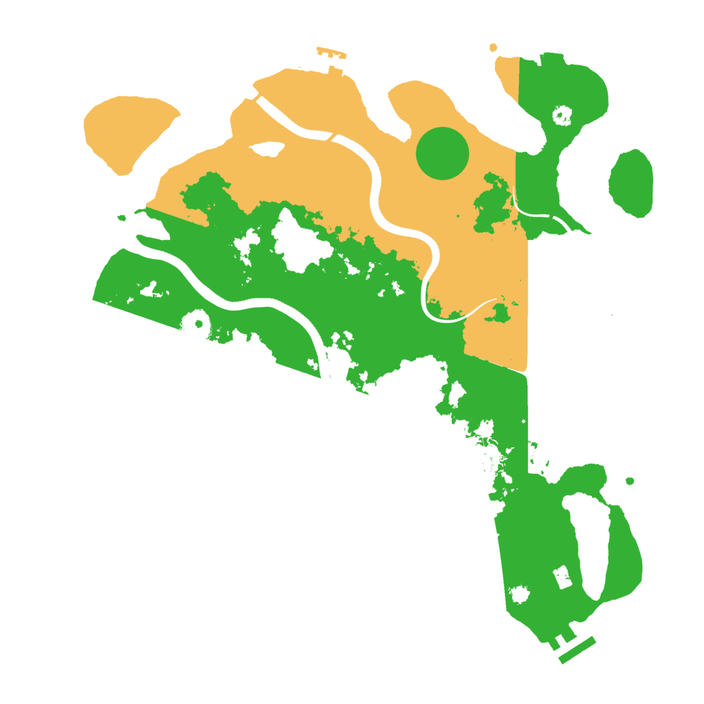 Biome Rust Map: Procedural Map, Size: 3510, Seed: 5512321