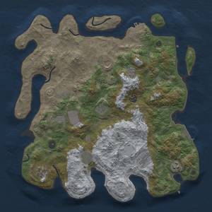 Thumbnail Rust Map: Procedural Map, Size: 4000, Seed: 810099681, 17 Monuments