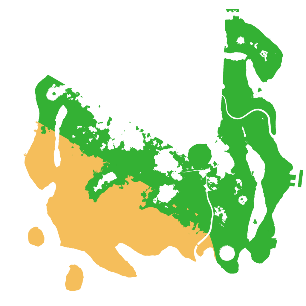 Biome Rust Map: Procedural Map, Size: 3550, Seed: 713794