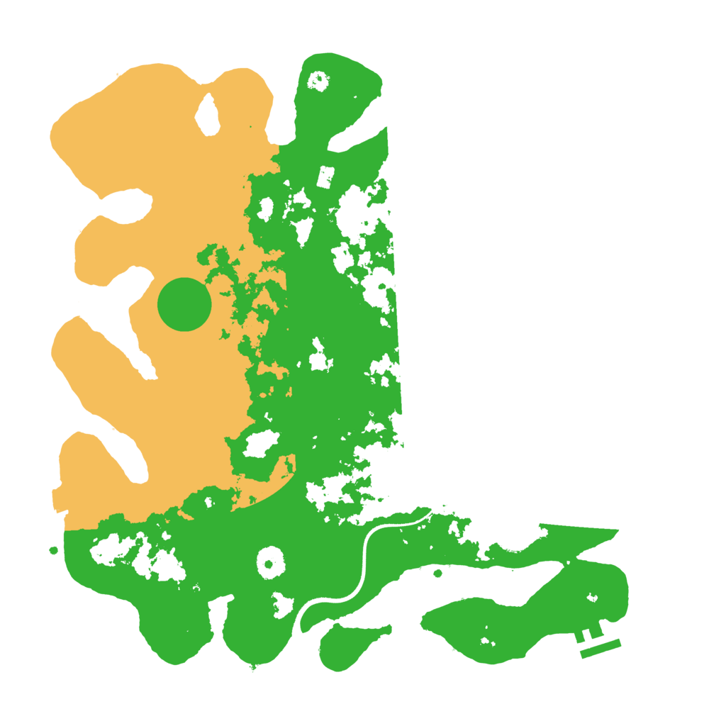 Biome Rust Map: Procedural Map, Size: 3550, Seed: 355295