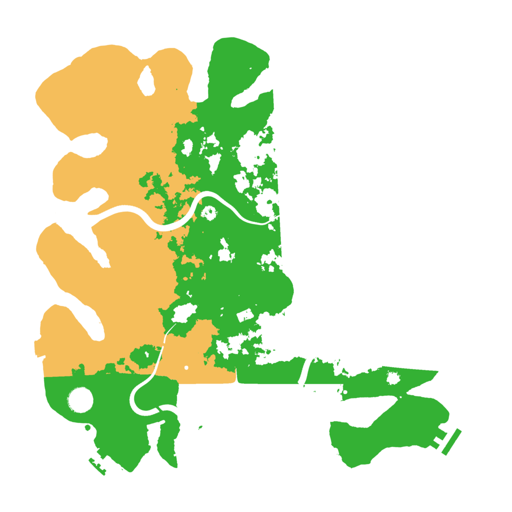 Biome Rust Map: Procedural Map, Size: 3550, Seed: 355295