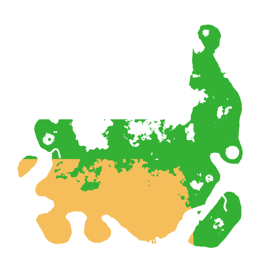 Biome Rust Map: Procedural Map, Size: 3500, Seed: 395962142