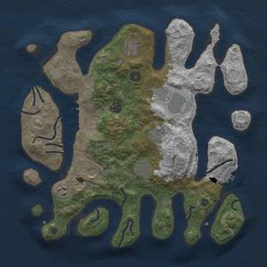 Thumbnail Rust Map: Procedural Map, Size: 3600, Seed: 753356931, 15 Monuments