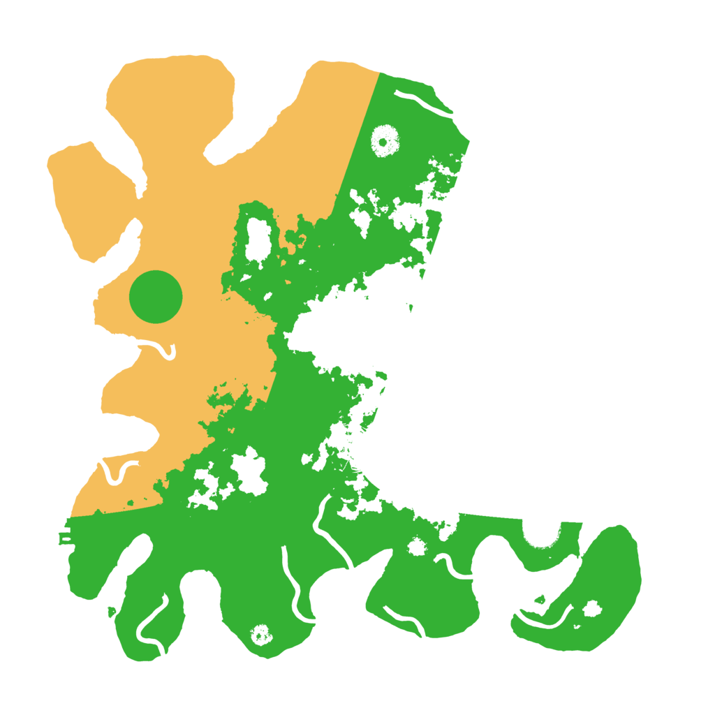 Biome Rust Map: Procedural Map, Size: 3550, Seed: 583641