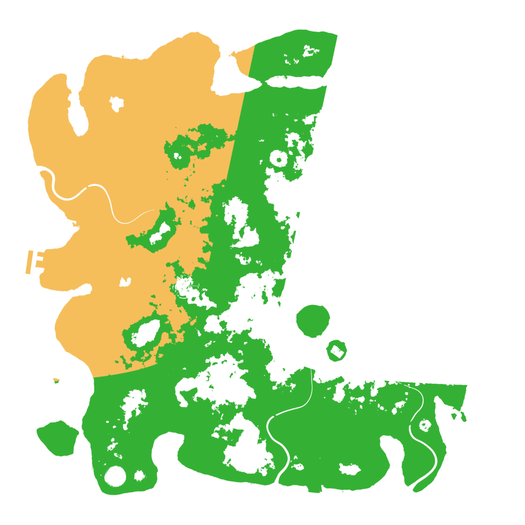 Biome Rust Map: Procedural Map, Size: 4500, Seed: 2121122