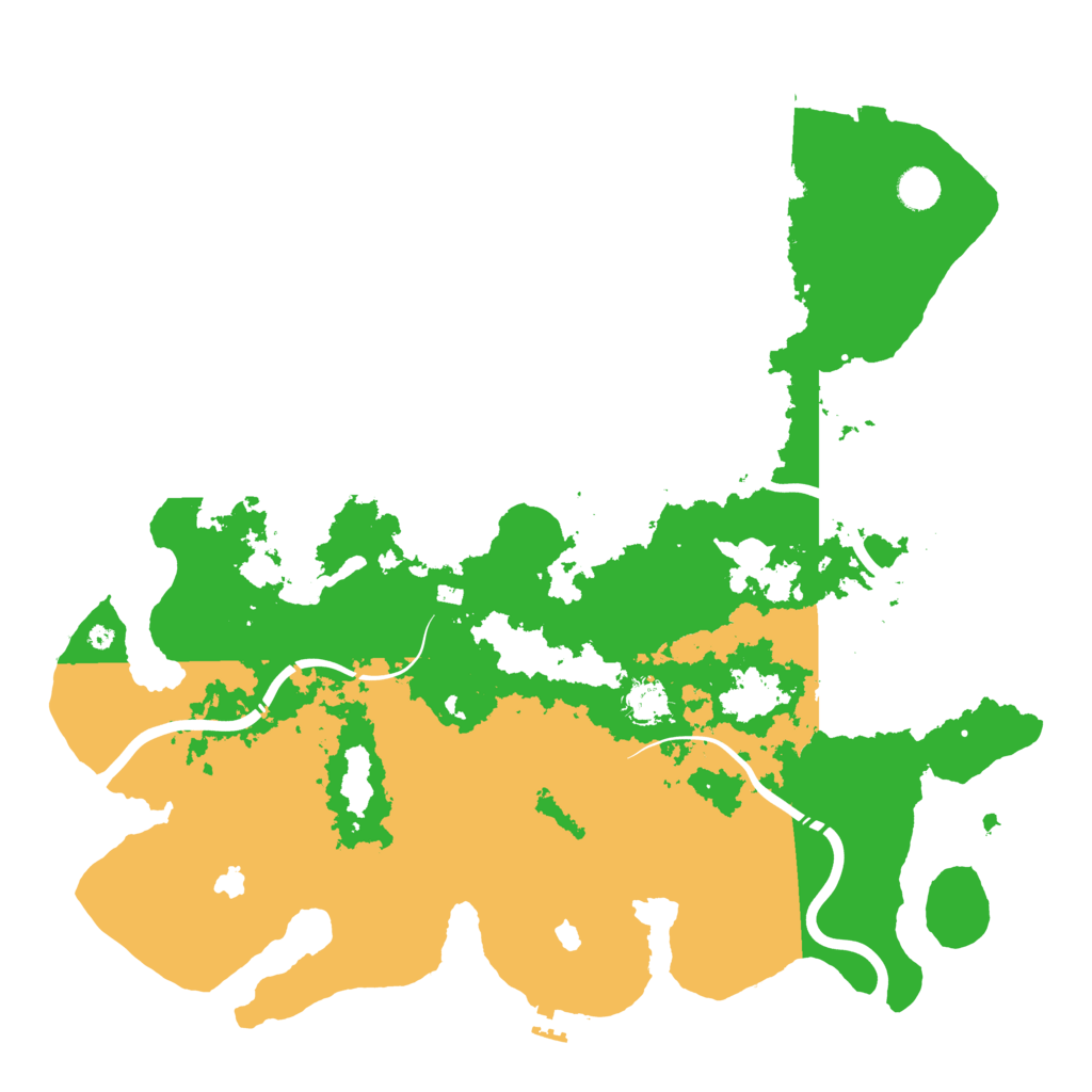 Biome Rust Map: Procedural Map, Size: 4500, Seed: 2095197