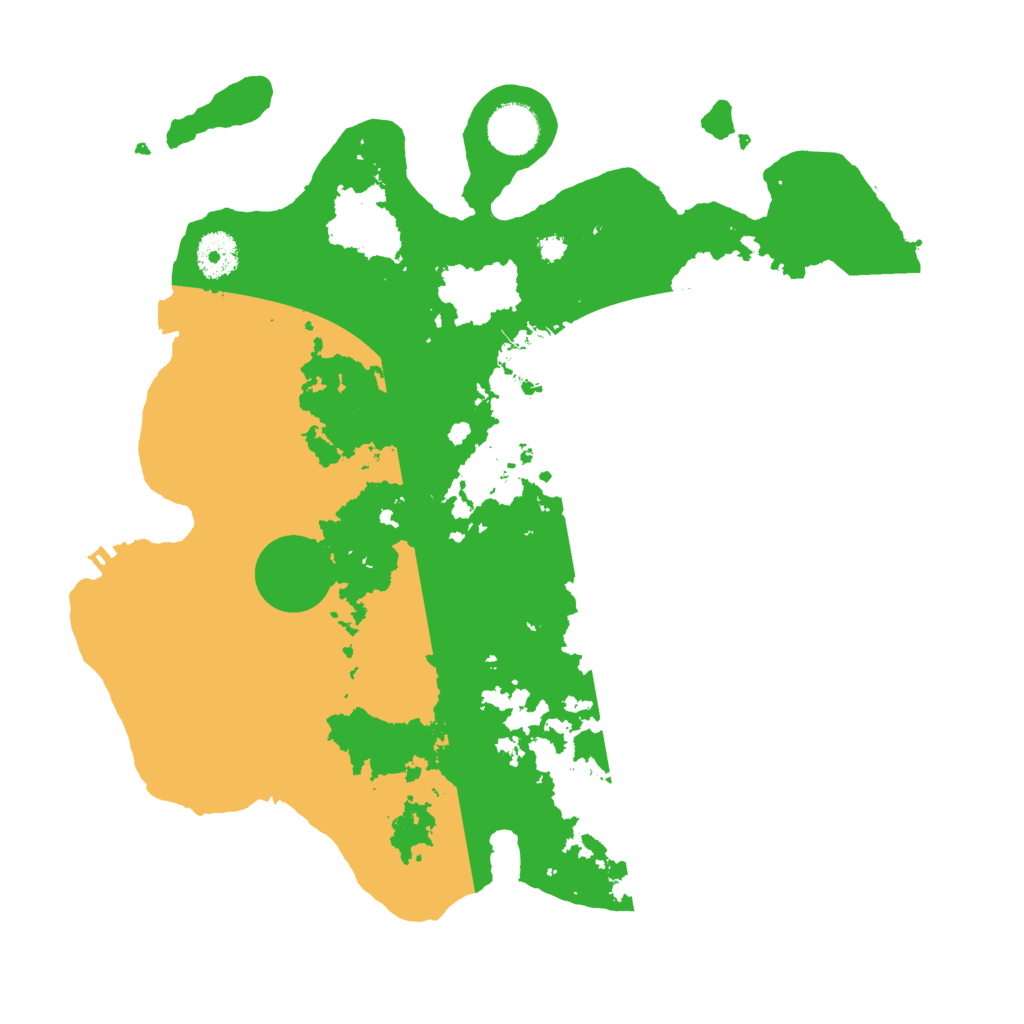 Biome Rust Map: Procedural Map, Size: 3500, Seed: 1222554110