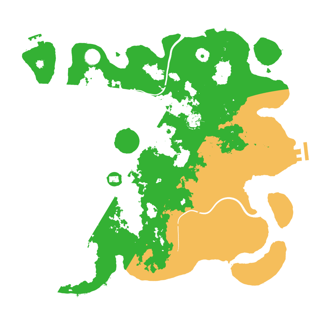 Biome Rust Map: Procedural Map, Size: 3500, Seed: 5897256