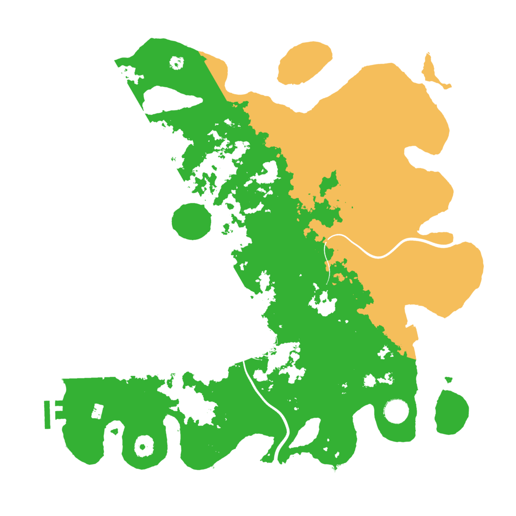 Biome Rust Map: Procedural Map, Size: 3700, Seed: 348011678