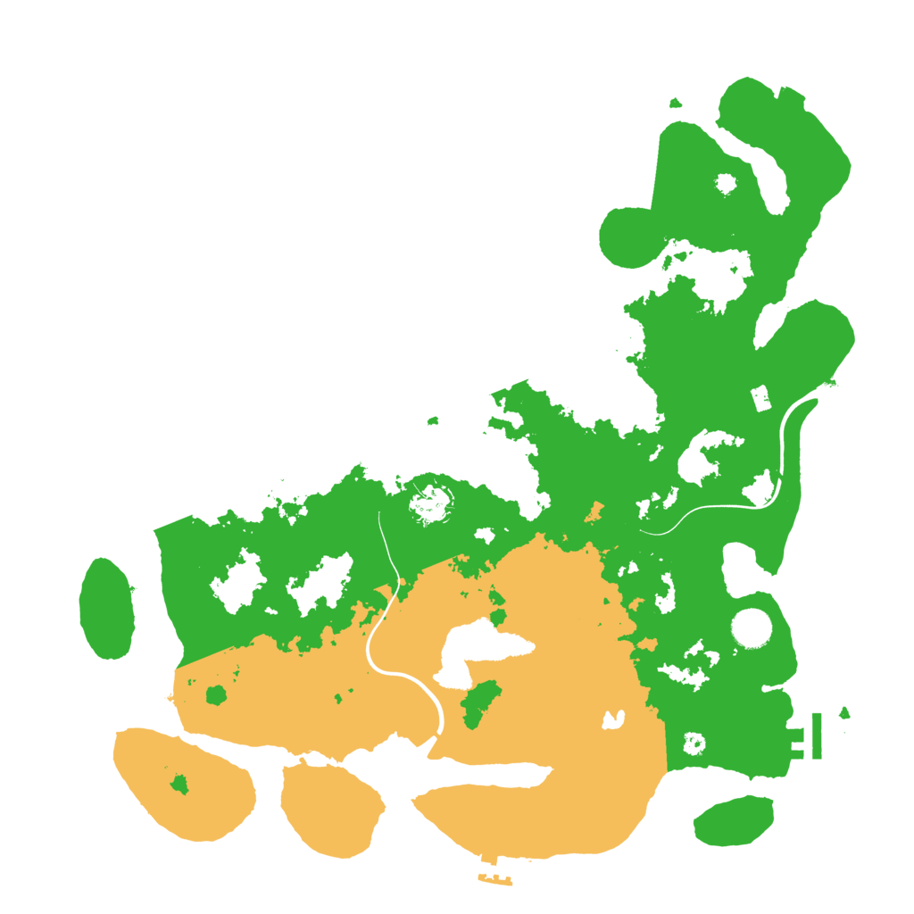 Biome Rust Map: Procedural Map, Size: 4000, Seed: 29205709