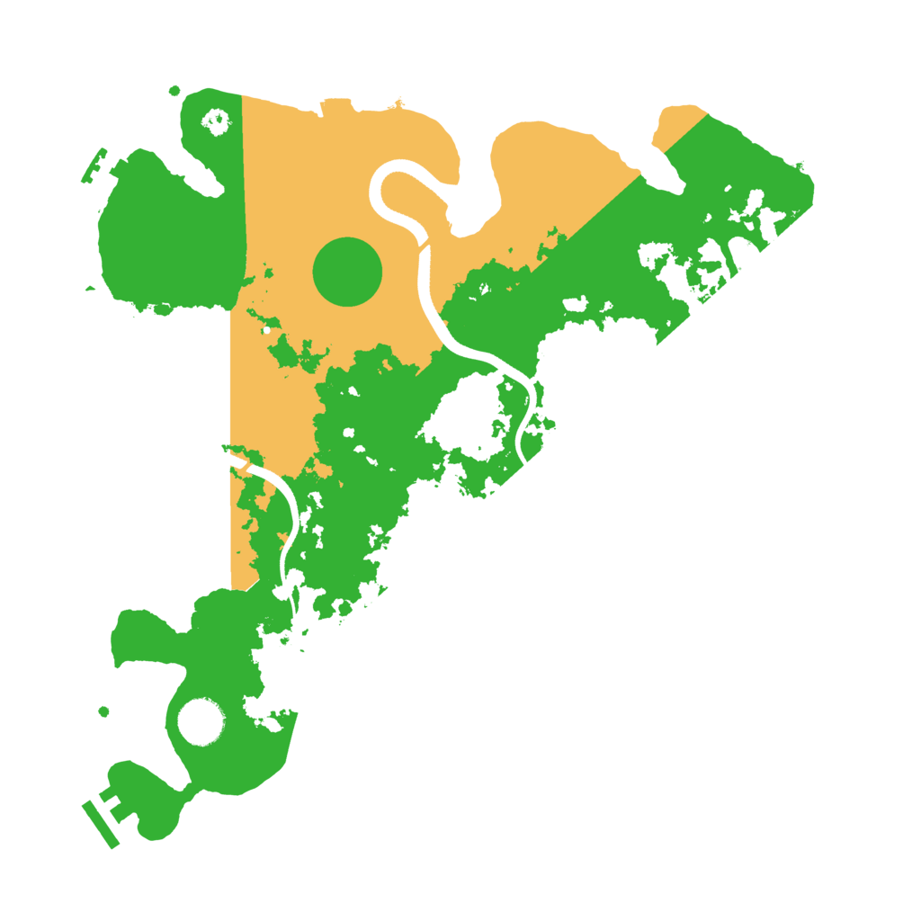 Biome Rust Map: Procedural Map, Size: 3500, Seed: 20812822