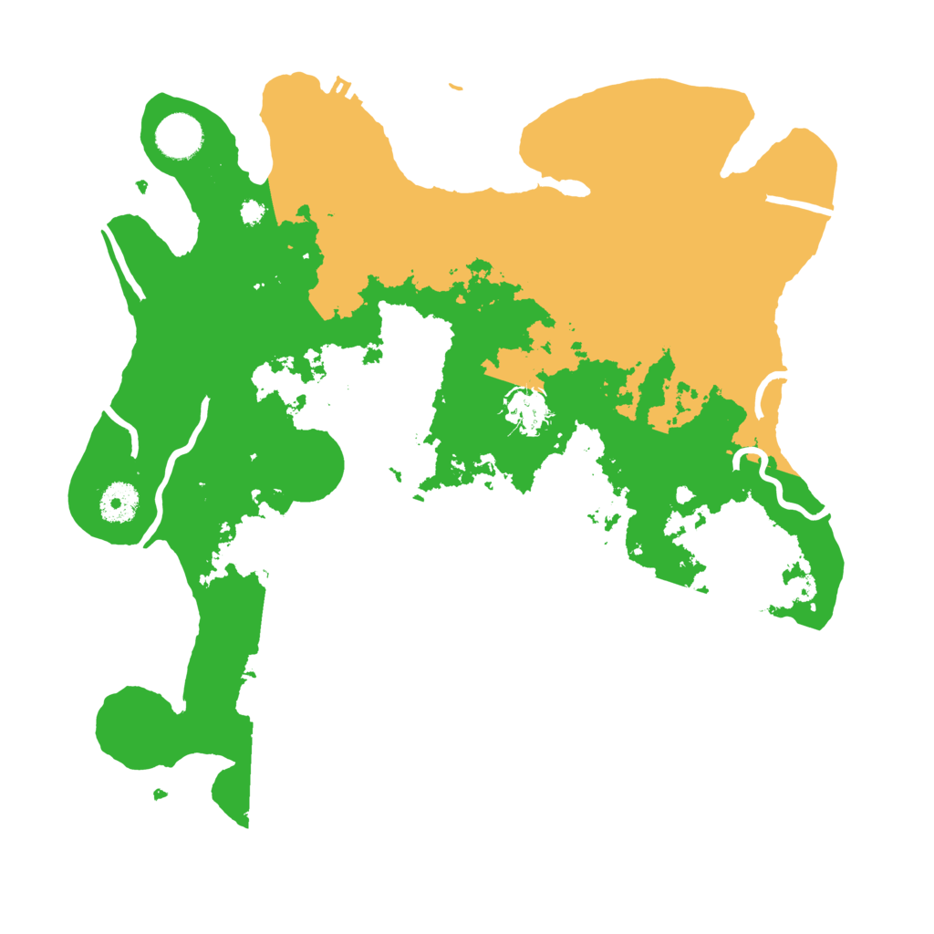 Biome Rust Map: Procedural Map, Size: 3550, Seed: 236556