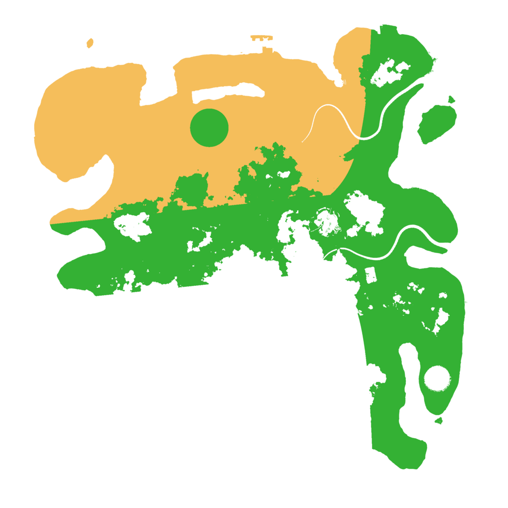 Biome Rust Map: Procedural Map, Size: 3500, Seed: 646046369