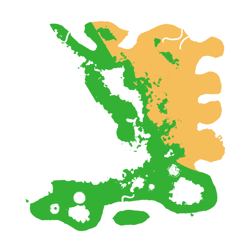 Biome Rust Map: Procedural Map, Size: 3700, Seed: 2376