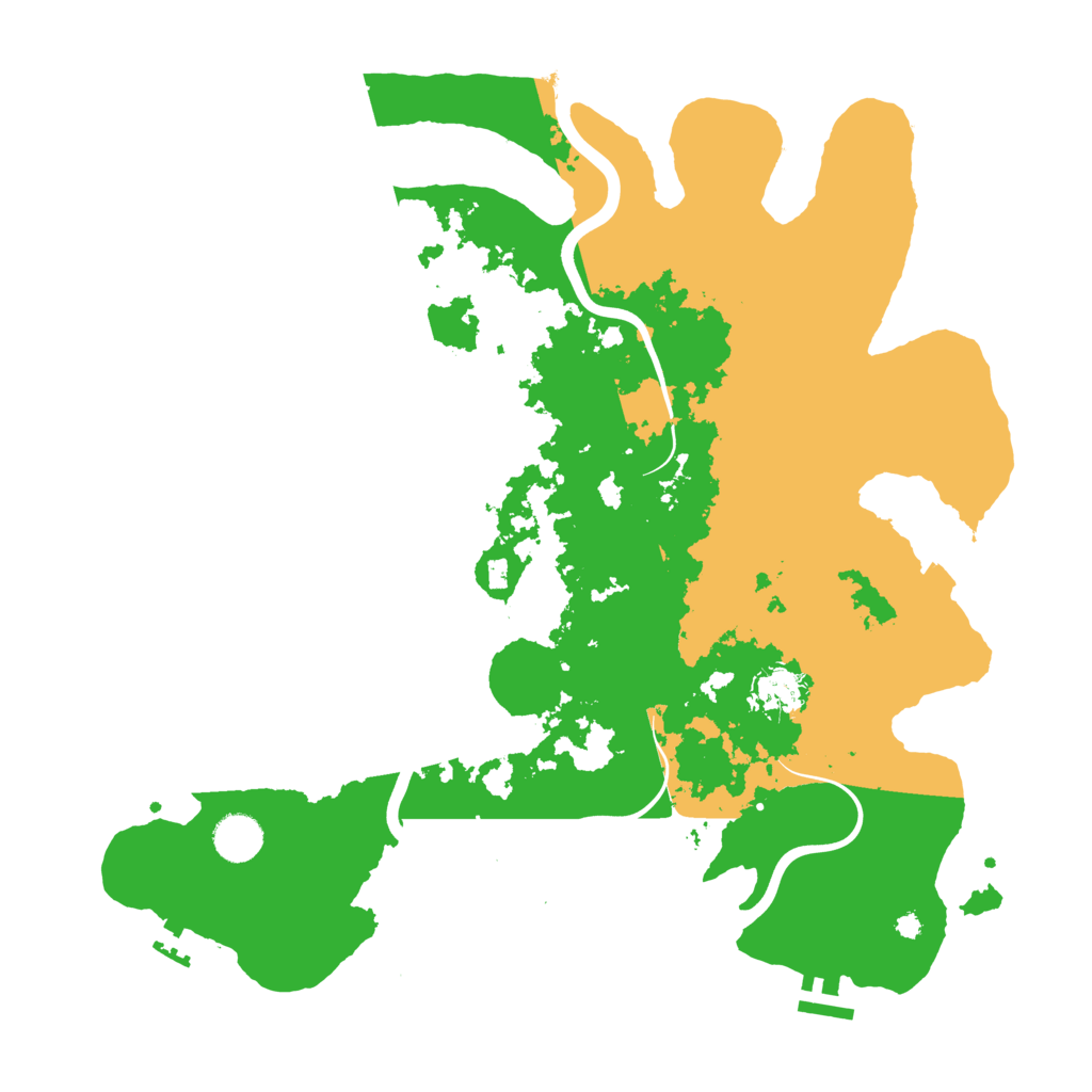 Biome Rust Map: Procedural Map, Size: 3950, Seed: 415204626