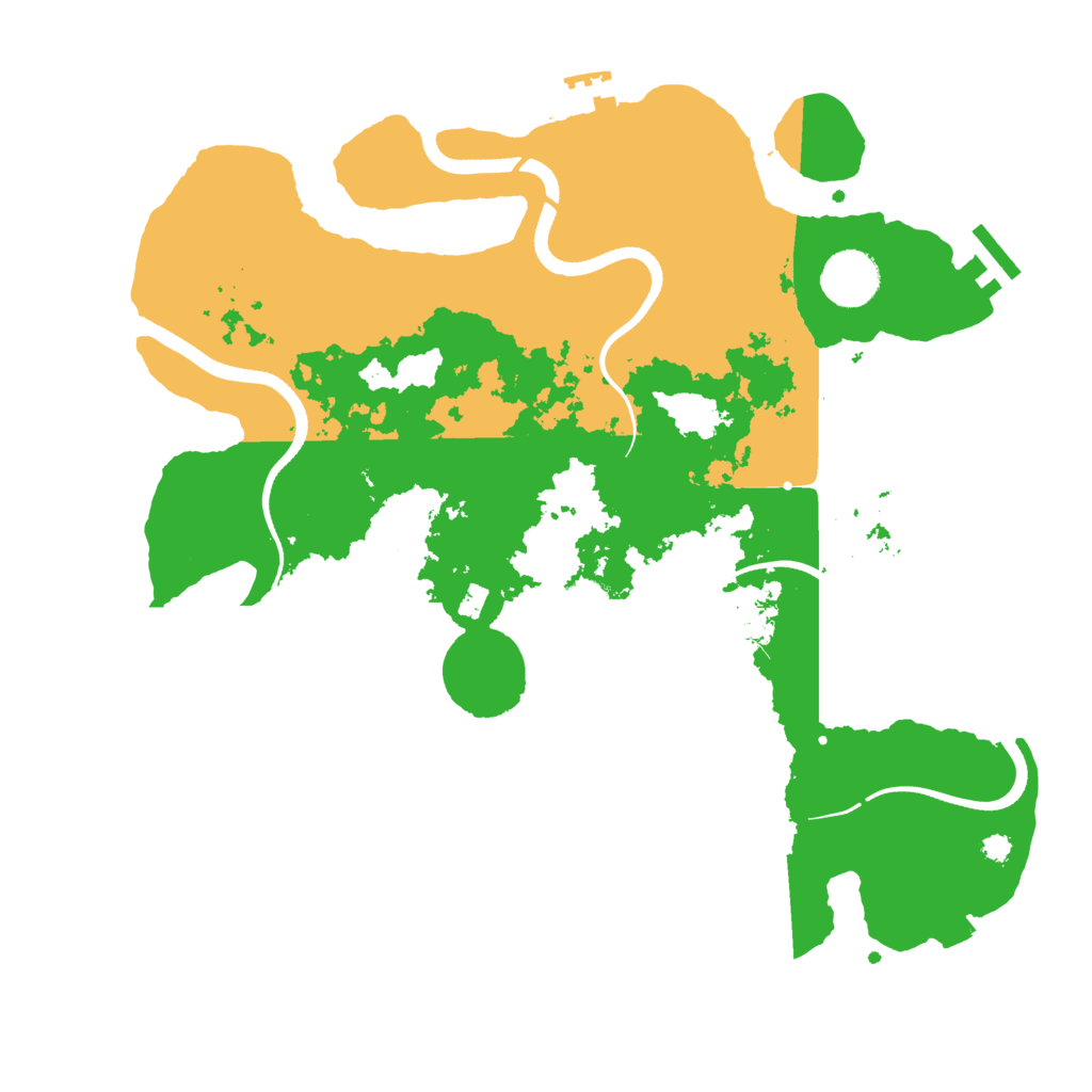 Biome Rust Map: Procedural Map, Size: 3500, Seed: 1923619678