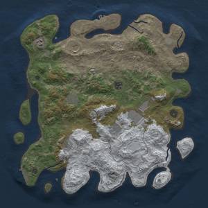 Thumbnail Rust Map: Procedural Map, Size: 4000, Seed: 854221546, 18 Monuments