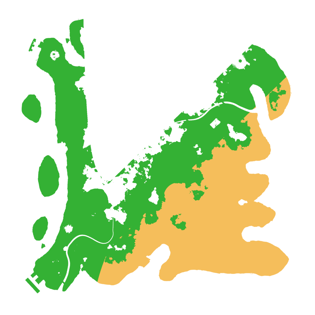 Biome Rust Map: Procedural Map, Size: 3500, Seed: 4161
