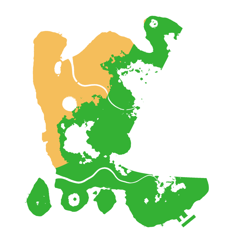 Biome Rust Map: Procedural Map, Size: 3000, Seed: 827398766