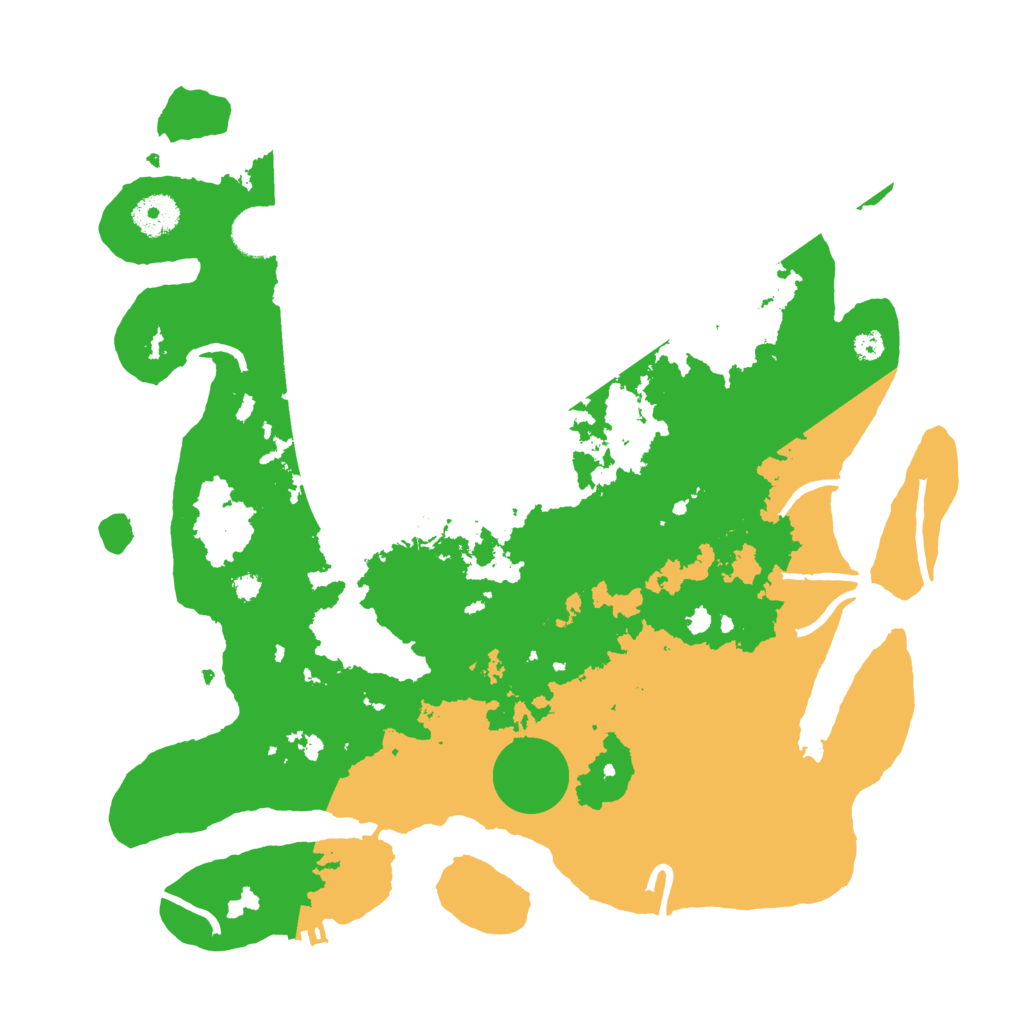 Biome Rust Map: Procedural Map, Size: 3550, Seed: 848500