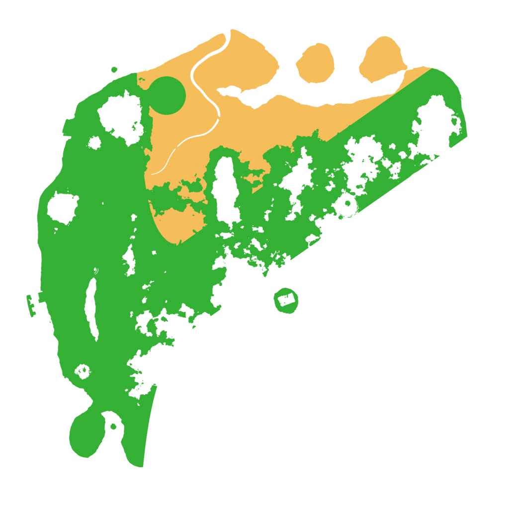 Biome Rust Map: Procedural Map, Size: 3500, Seed: 230869717