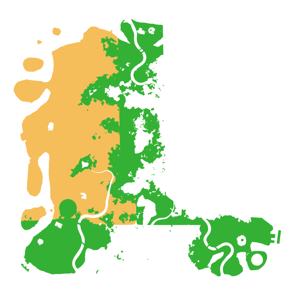 Biome Rust Map: Procedural Map, Size: 4500, Seed: 496176