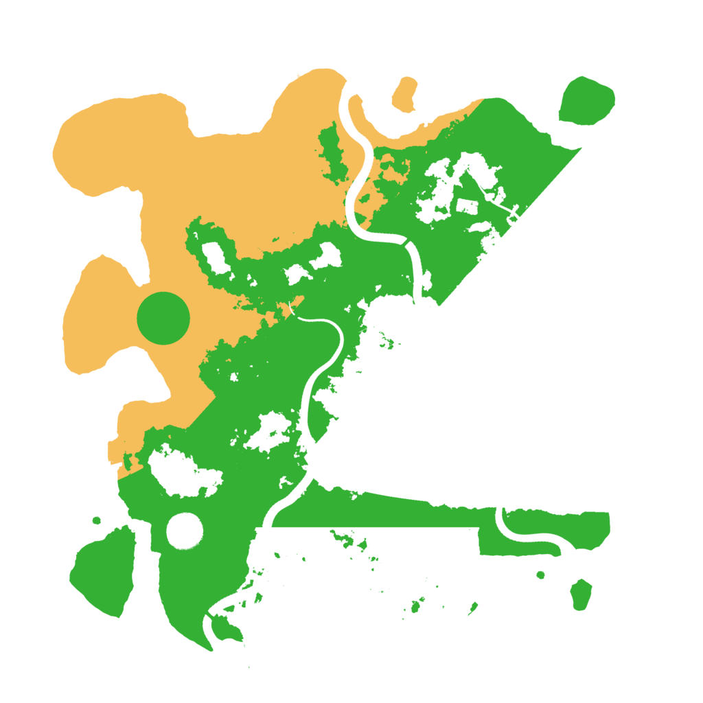 Biome Rust Map: Procedural Map, Size: 3500, Seed: 8413