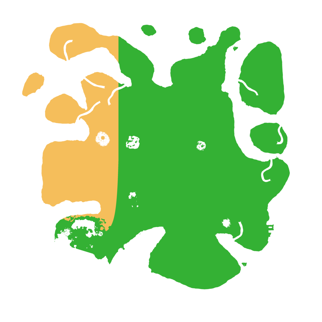 Biome Rust Map: Procedural Map, Size: 3500, Seed: 238129