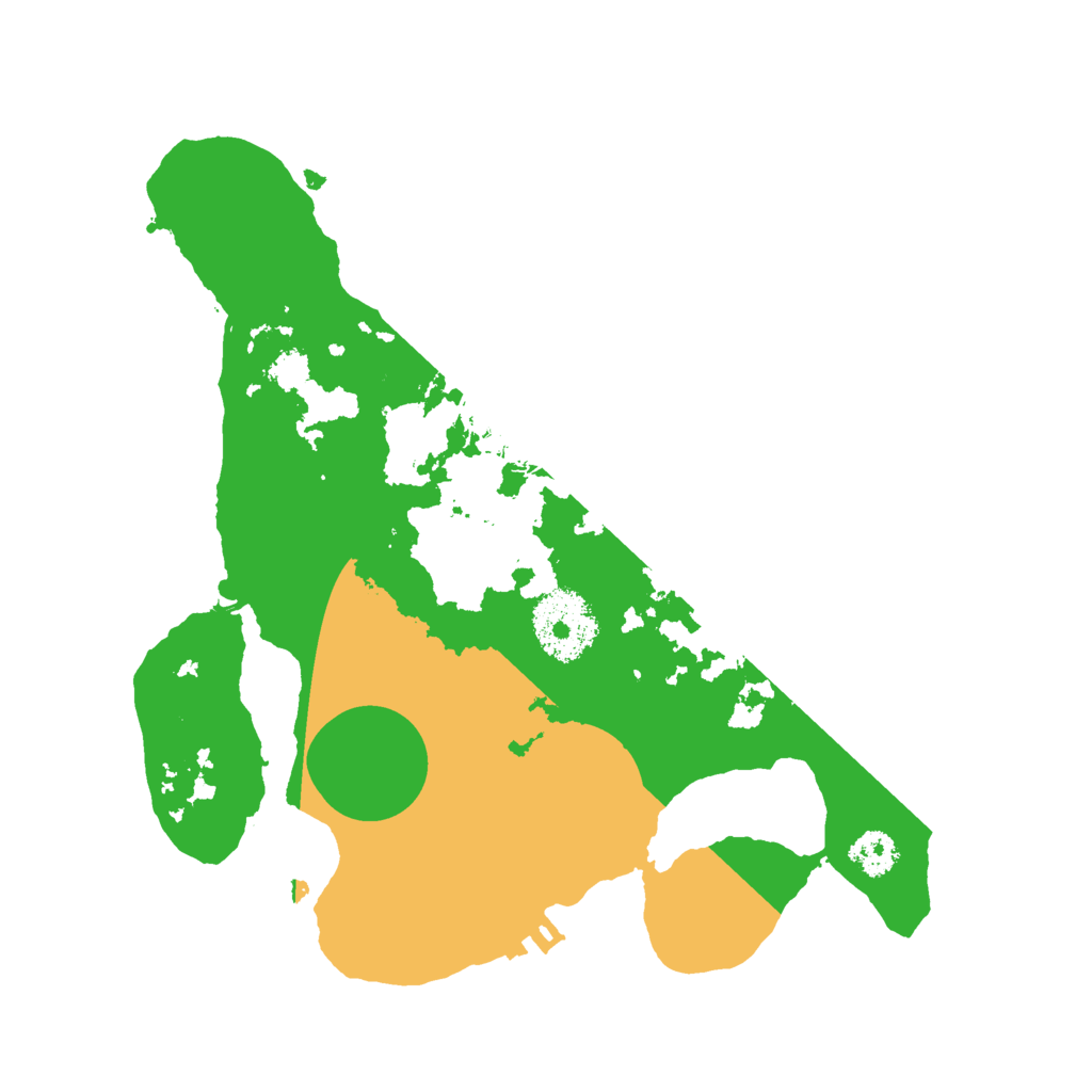 Biome Rust Map: Procedural Map, Size: 2500, Seed: 19717