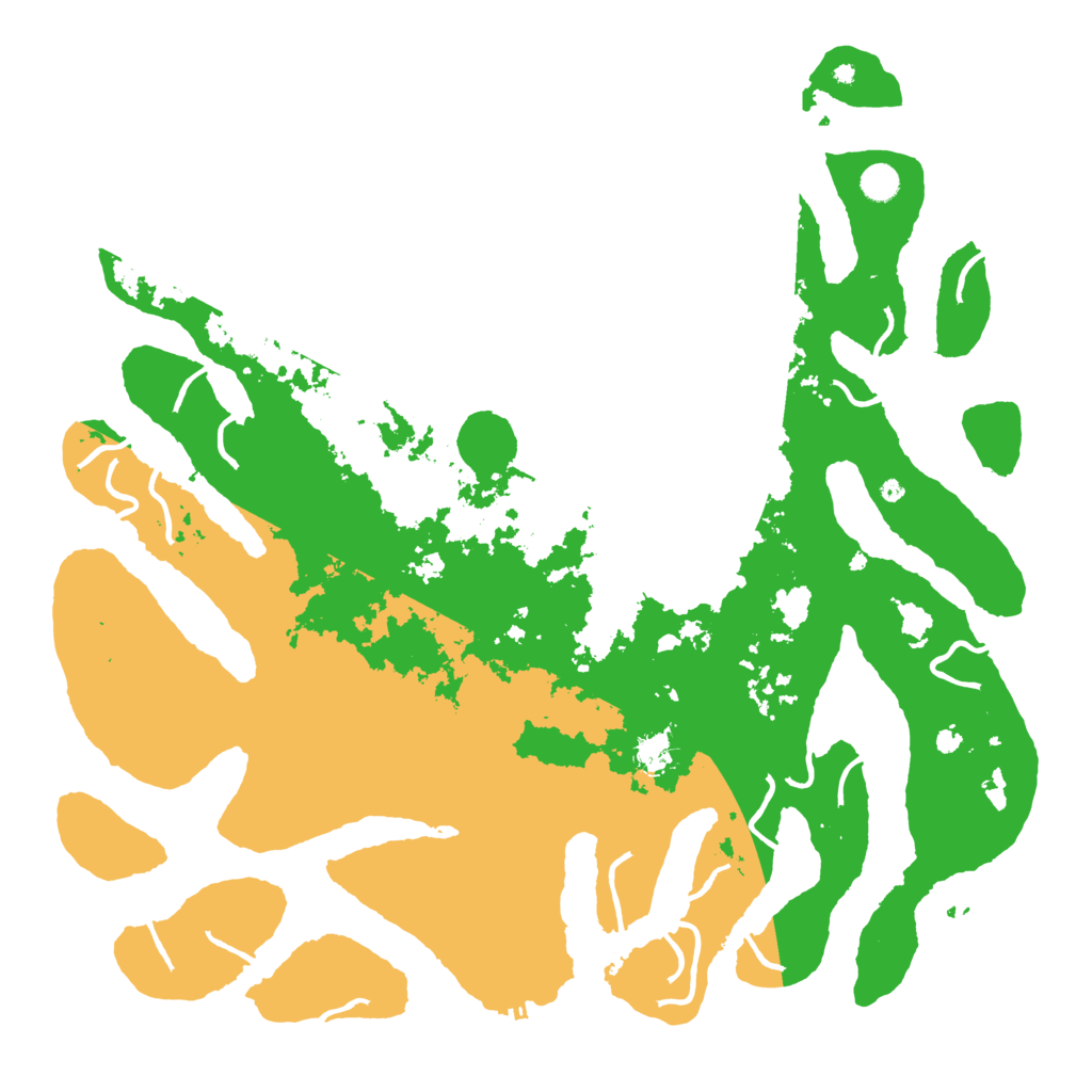 Biome Rust Map: Procedural Map, Size: 5000, Seed: 689461