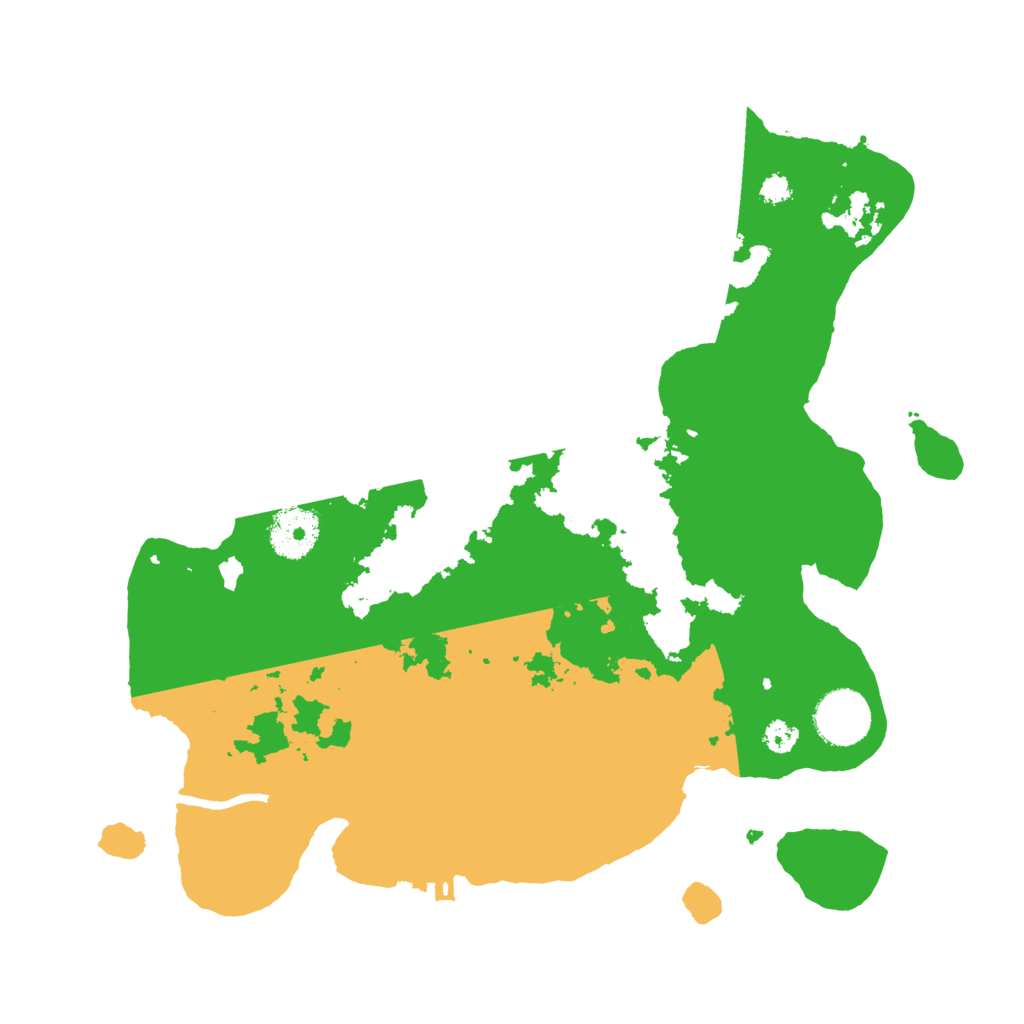 Biome Rust Map: Procedural Map, Size: 3200, Seed: 288069