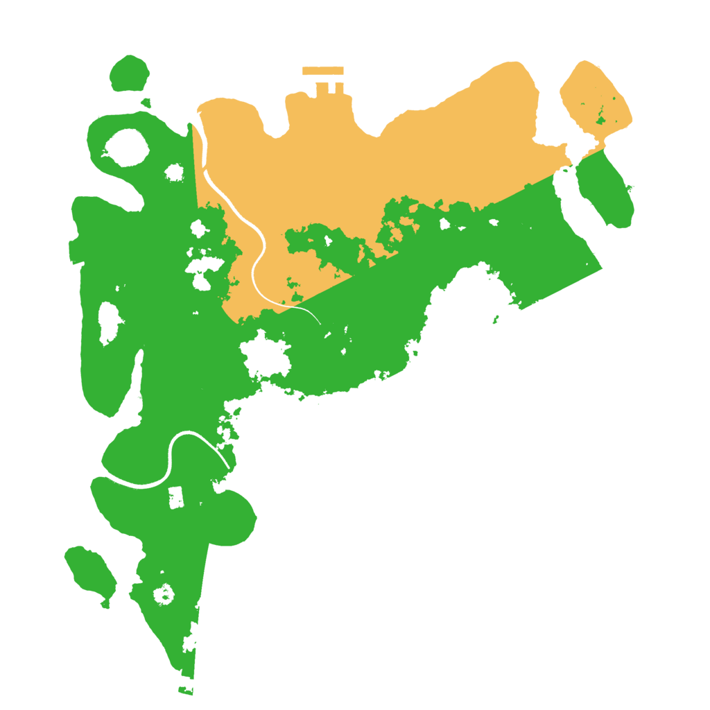 Biome Rust Map: Procedural Map, Size: 3500, Seed: 86059