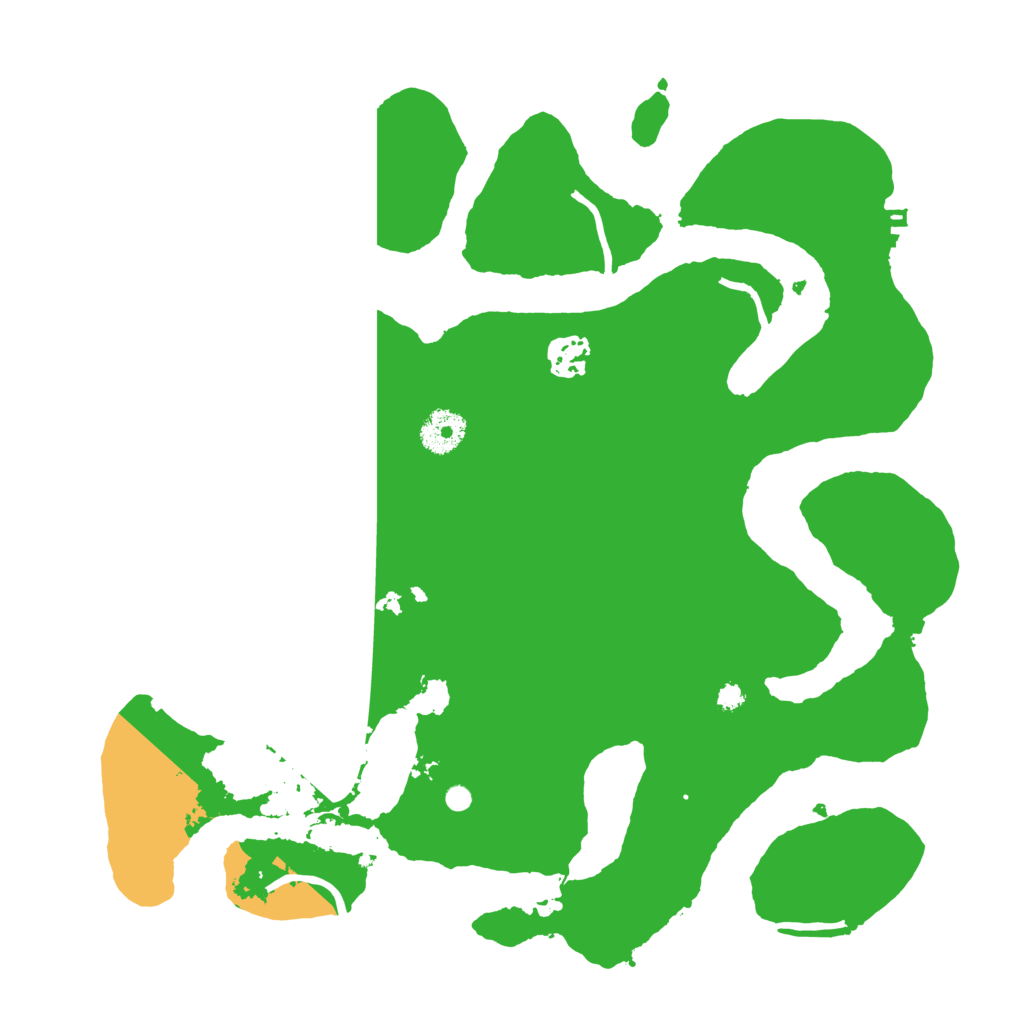 Biome Rust Map: Procedural Map, Size: 3500, Seed: 380199