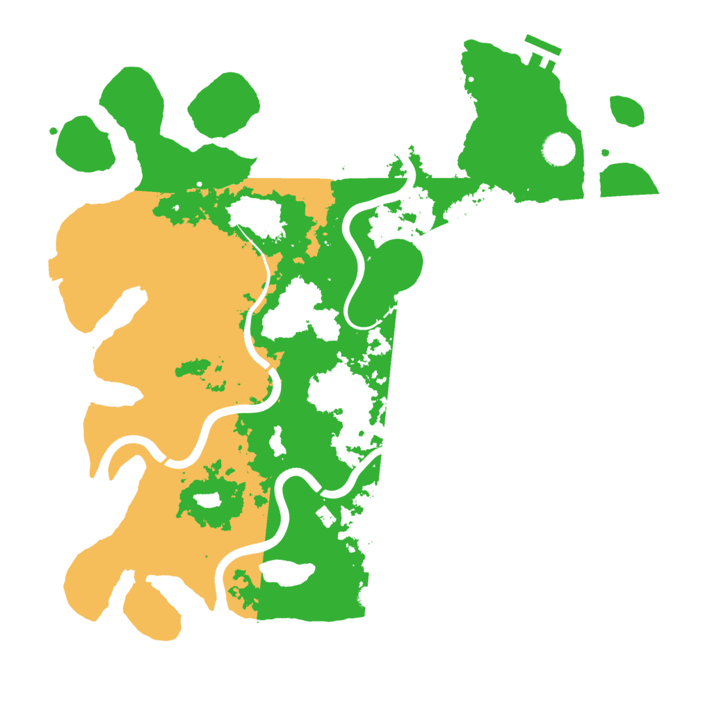 Biome Rust Map: Procedural Map, Size: 3800, Seed: 210786165