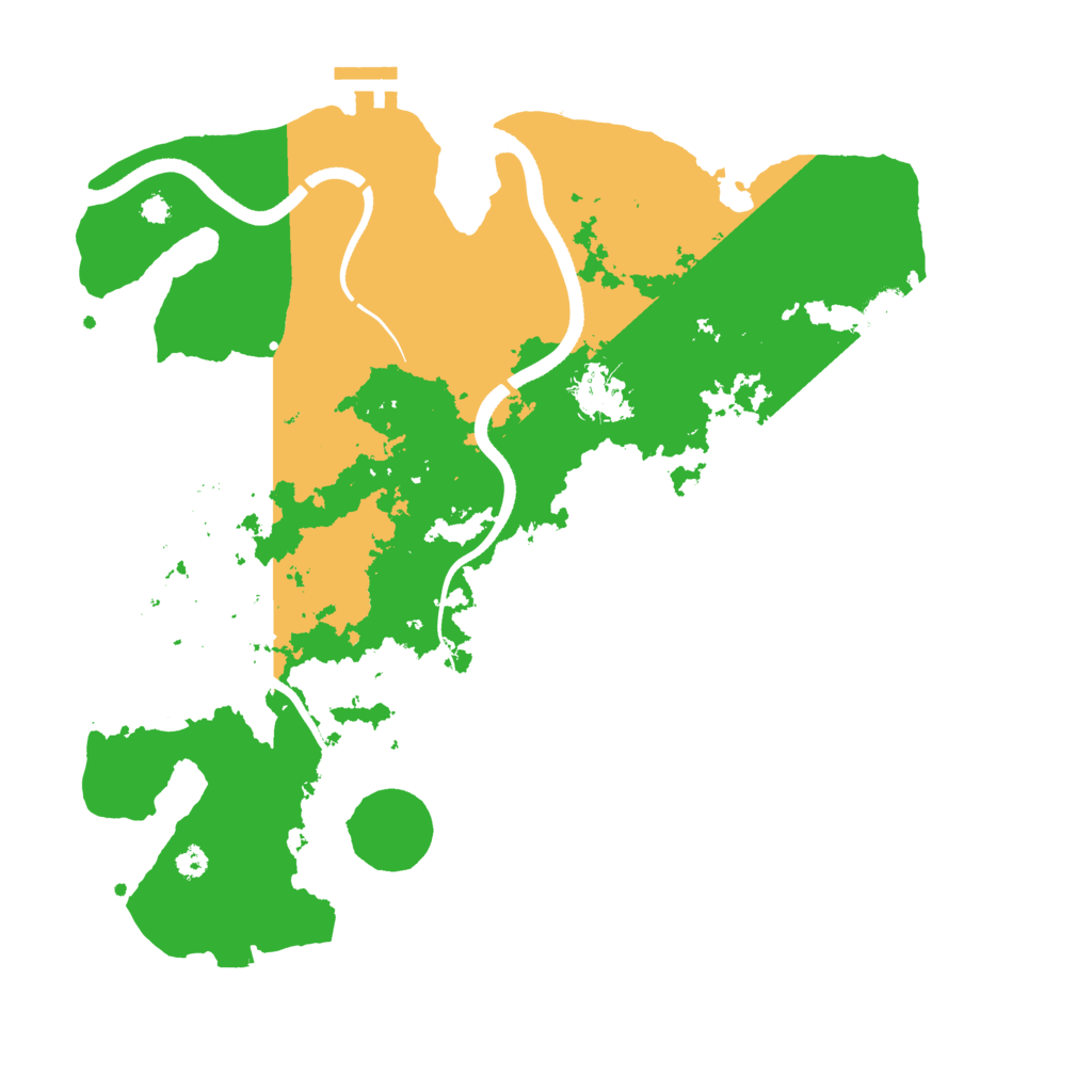 Biome Rust Map: Procedural Map, Size: 3500, Seed: 7914644