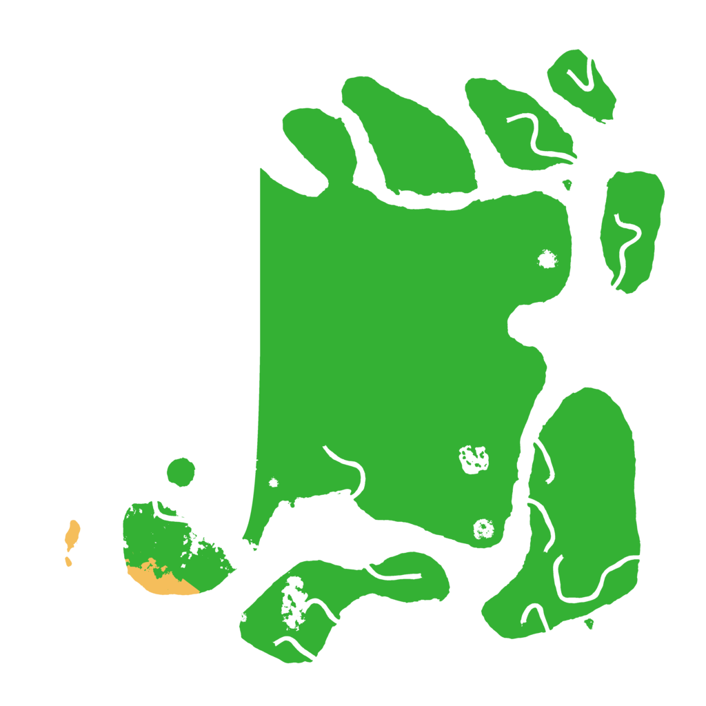 Biome Rust Map: Procedural Map, Size: 3500, Seed: 5942372