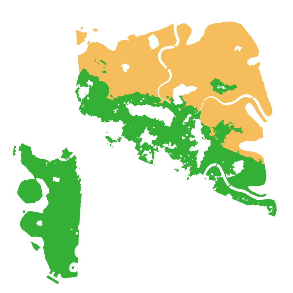 Biome Rust Map: Procedural Map, Size: 4500, Seed: 3406186