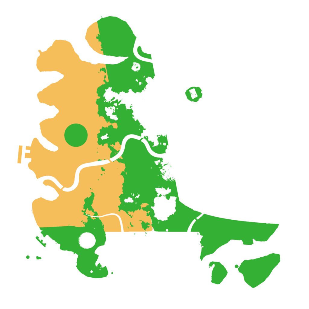 Biome Rust Map: Procedural Map, Size: 3510, Seed: 4875028