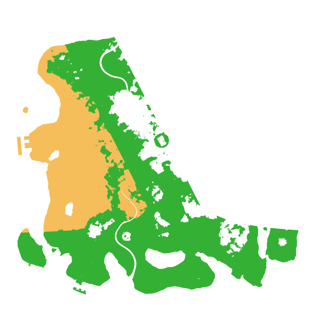 Biome Rust Map: Procedural Map, Size: 3500, Seed: 1805837