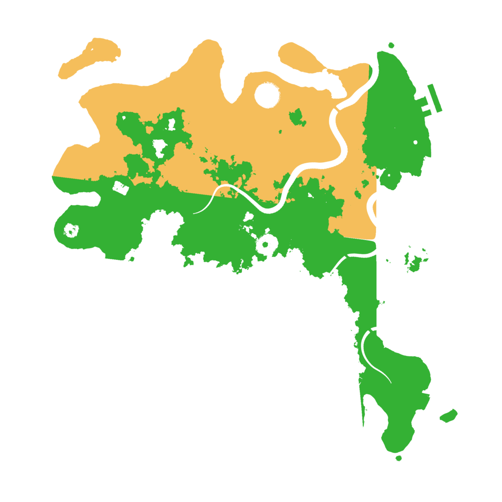 Biome Rust Map: Procedural Map, Size: 3510, Seed: 2141857