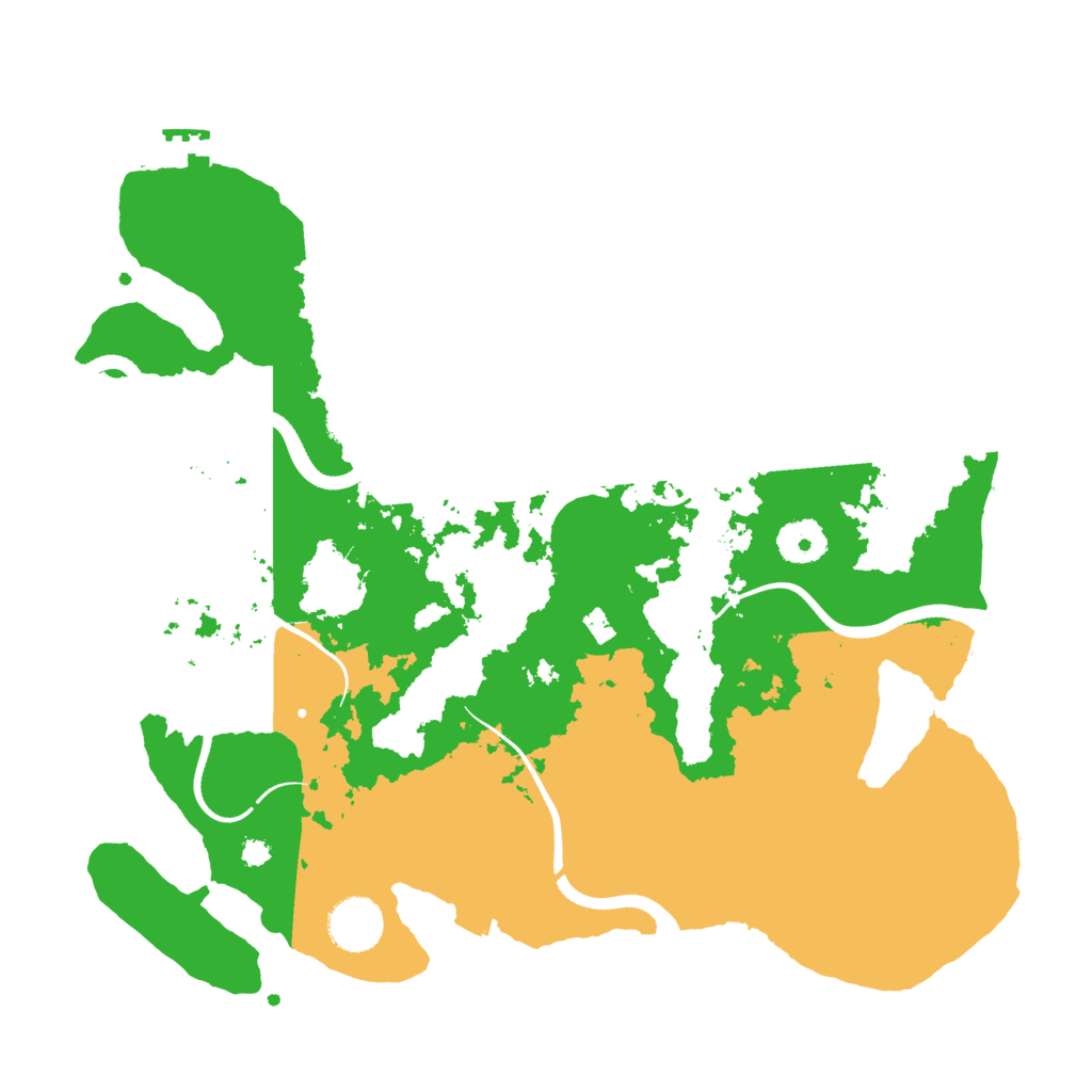 Biome Rust Map: Procedural Map, Size: 3500, Seed: 1018980