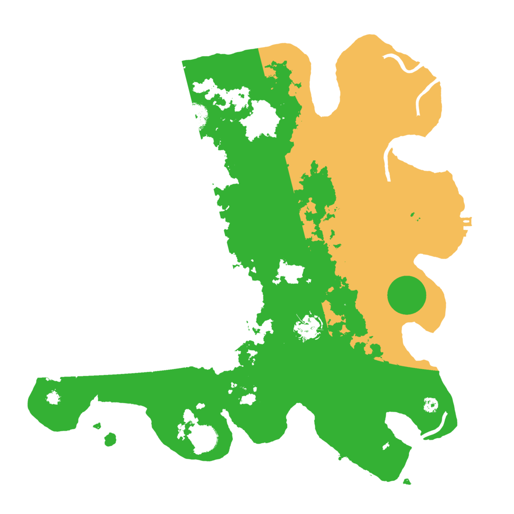 Biome Rust Map: Procedural Map, Size: 3500, Seed: 5454759